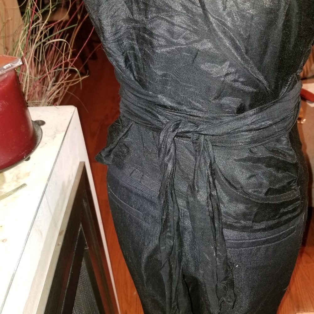 Black Ruffled Blouse - Picture 2 of 3